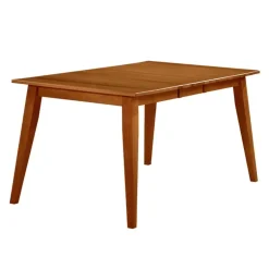 Extendable Rectangular Dining Table (54" to 70") with 6 Chairs - Brown