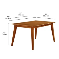 Extendable Rectangular Dining Table (54