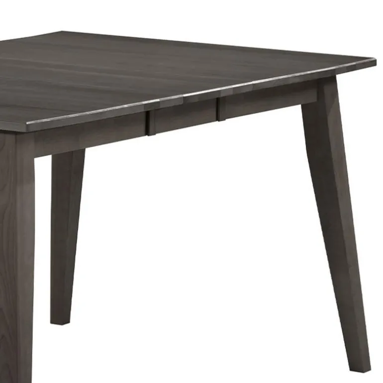 Extendable Rectangular Dining Table (48" to 60") with 4 Chairs - Slate