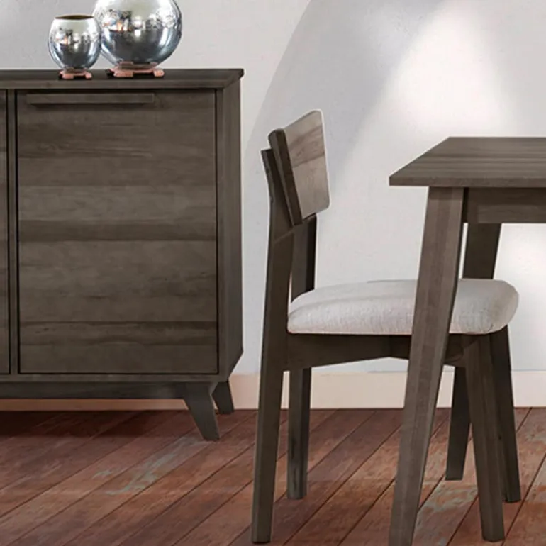 Extendable Rectangular Dining Table (48" to 60") with 4 Chairs and Bench - Slate