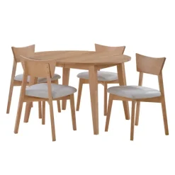 Extendable Round Dining Table (48