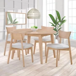 Extendable Round Dining Table (48