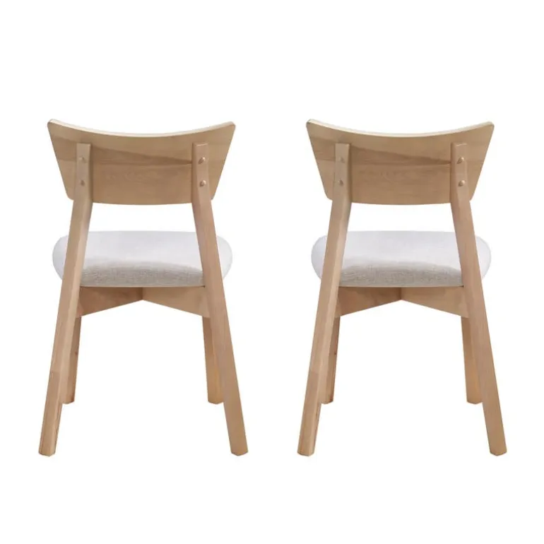 Extendable Round Dining Table (48" to 66") with 4 Chairs - Greige