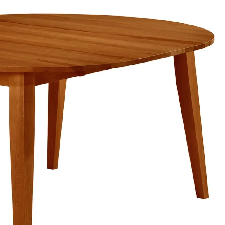 Extendable Round Dining Table (48" to 66") with 4 Chairs - Brown