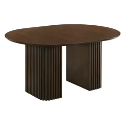 Extendable Round Pedestal Dining Table (48 to 83