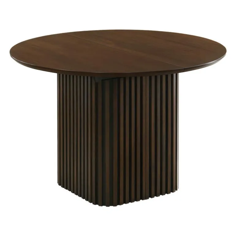 Extendable Round Pedestal Dining Table (48 to 83")