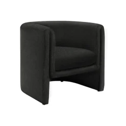 Fabric Accent Chair - Black