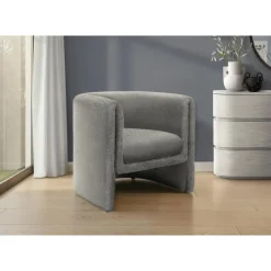 Fabric Accent Chair - Grey