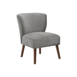 Fabric Accent Chair - Light Grey