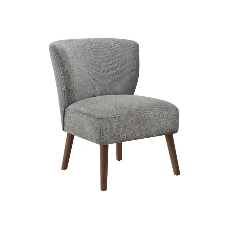 Fabric Accent Chair - Light Grey