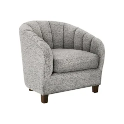 Fabric Accent Chair - Silver