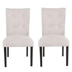 Fabric Chairs (Set of 2) - Cream