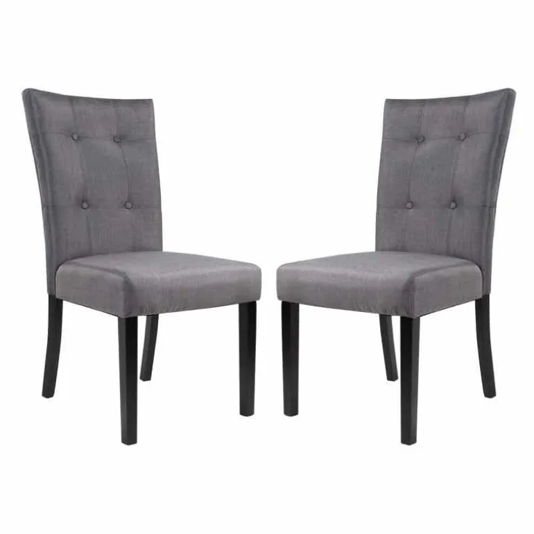 Fabric Chairs (Set of 2) - Grey