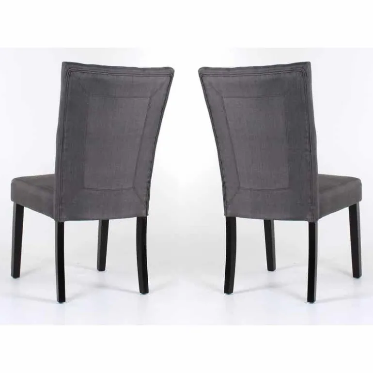 Fabric Chairs (Set of 2) - Grey