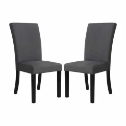 Fabric Chairs (Set of 2) - Grey