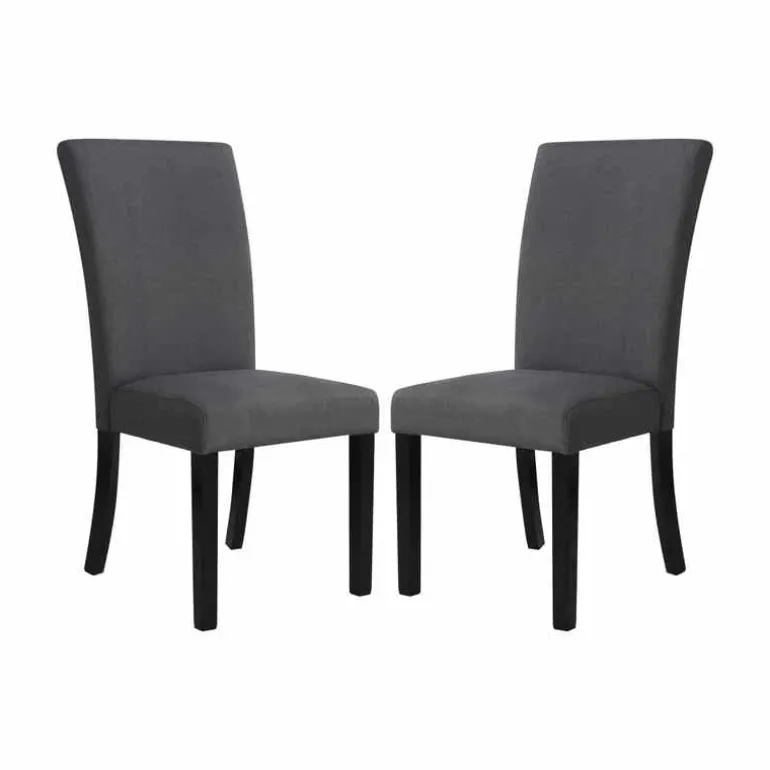 Fabric Chairs (Set of 2) - Grey