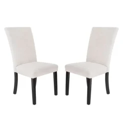 Fabric Chairs (Set of 2) - White