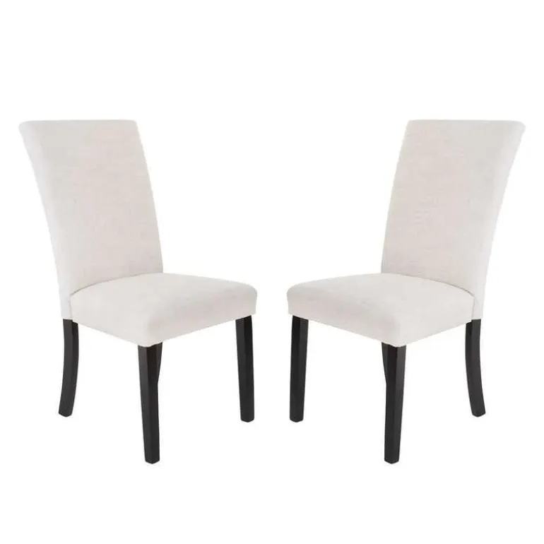 Fabric Chairs (Set of 2) - White
