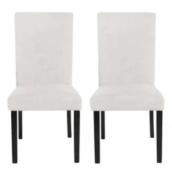 Fabric Chairs (Set of 2) - White
