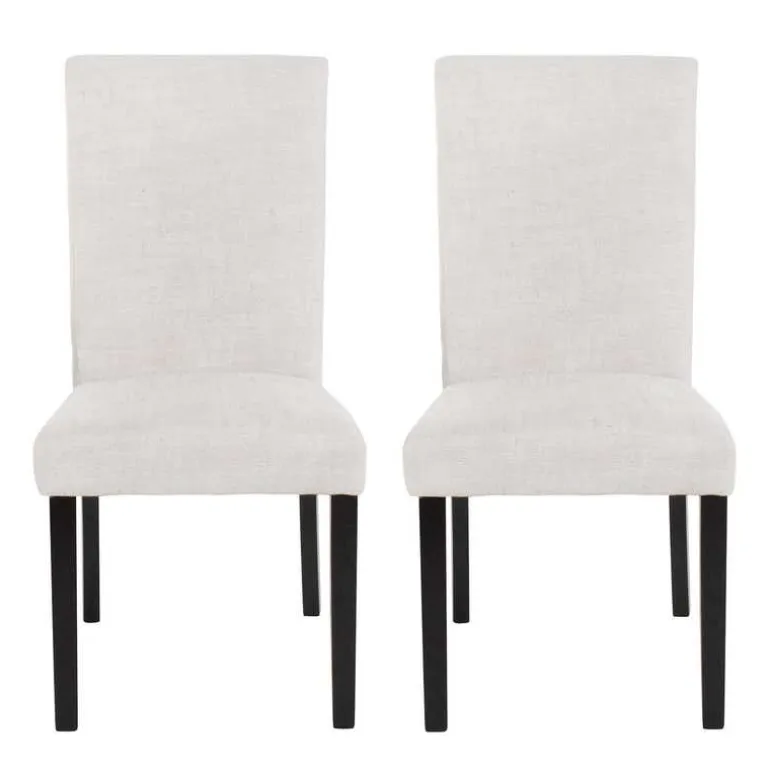 Fabric Chairs (Set of 2) - White