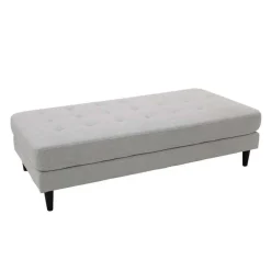 Fabric Ottoman 62 x 31 x 17 - Grey