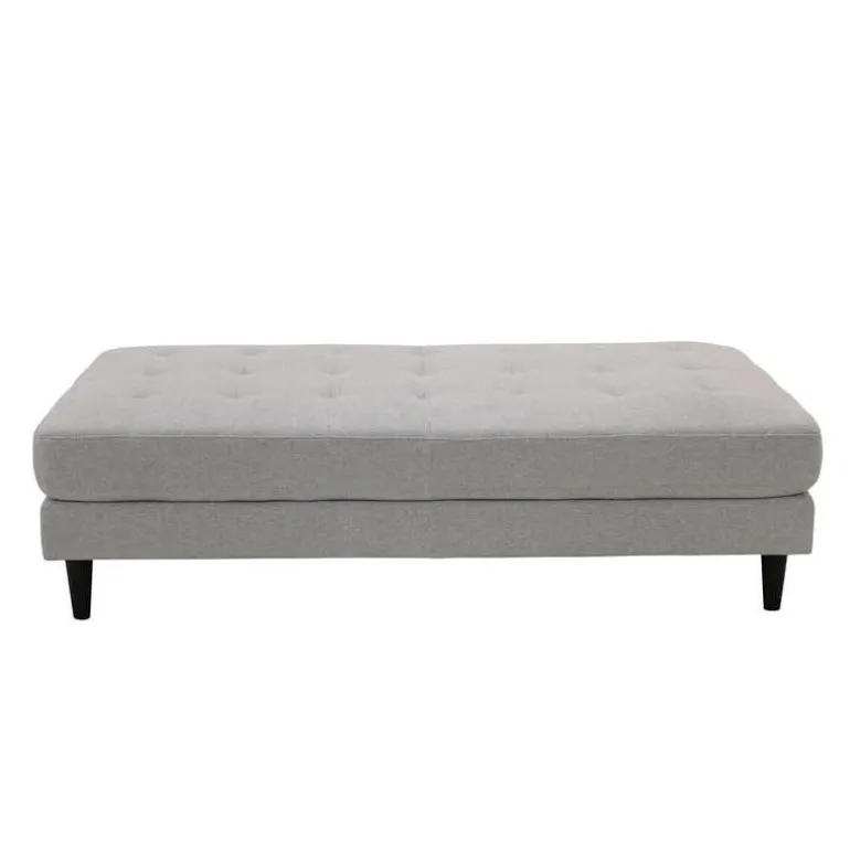 Fabric Ottoman 62 x 31 x 17 - Grey