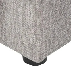 Fabric Sectional with Matching Ottoman
