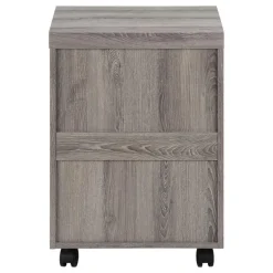 Filing cabinet - 3 drawer / dark taupe on castors - Monarch
