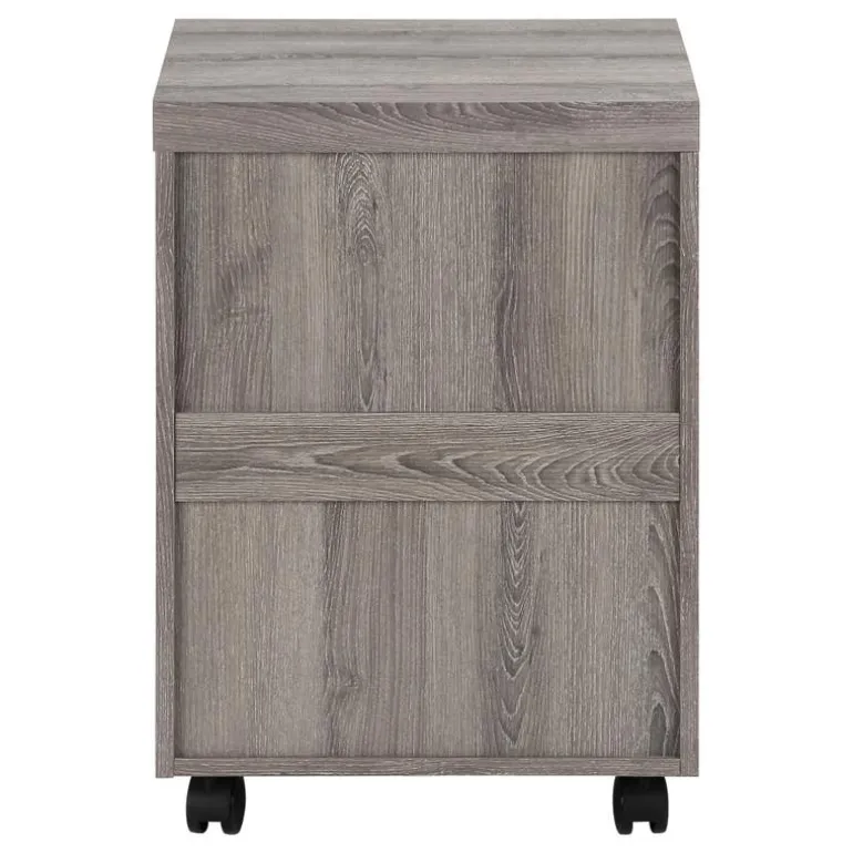 Filing cabinet - 3 drawer / dark taupe on castors - Monarch