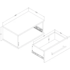 Floating Side Table - South Shore