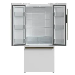 FORNO 17,5 Cu Ft 30 In Refrigerator White Bottom Freezer, French door - FFFFD1974-31