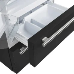 FORNO 19,2 Cu Ft 36 In Refrigerator Black Bottom Freezer, French door - FFRBI1820-36