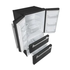 FORNO 19,2 Cu Ft 36 In Refrigerator Black Bottom Freezer, French door - FFRBI1820-36