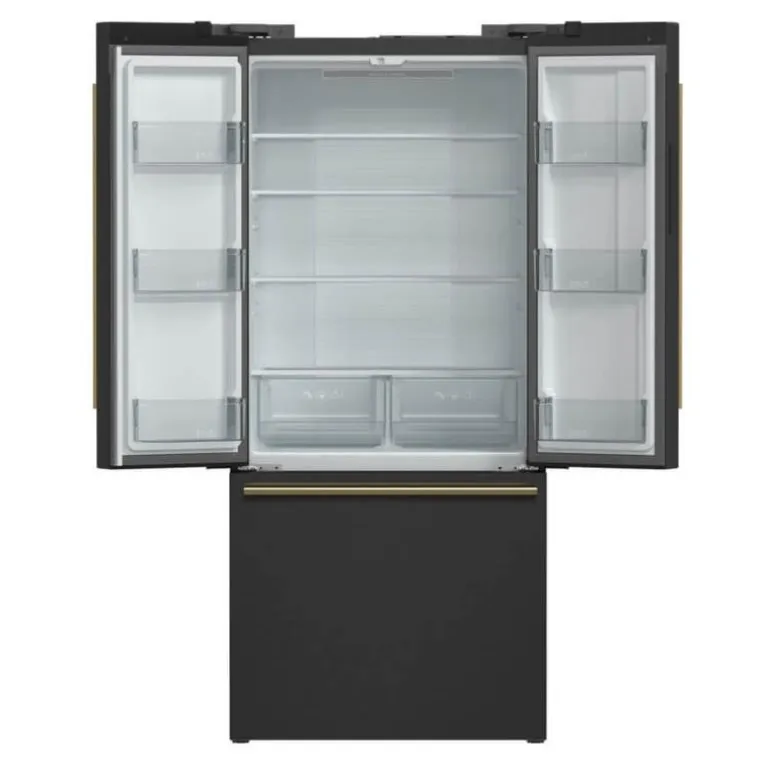 FORNO 17,5 Cu Ft 30 In Refrigerator Black Bottom Freezer, French door - FFFFD1974-31