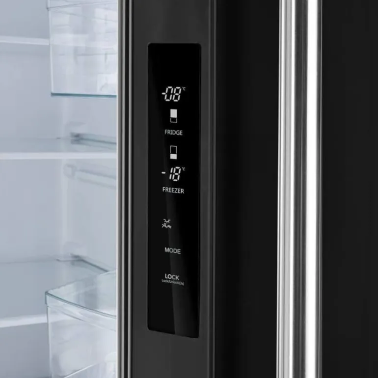FORNO 17,5 Cu Ft 30 In Refrigerator Black Bottom Freezer, French door - FFFFD1974-31