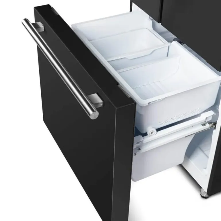 FORNO 17,5 Cu Ft 30 In Refrigerator Black Bottom Freezer, French door - FFFFD1974-31