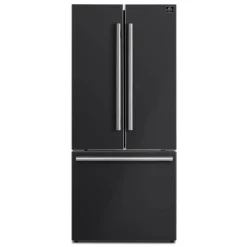 FORNO 17,5 Cu Ft 30 In Refrigerator Black Bottom Freezer, French door - FFFFD1974-31