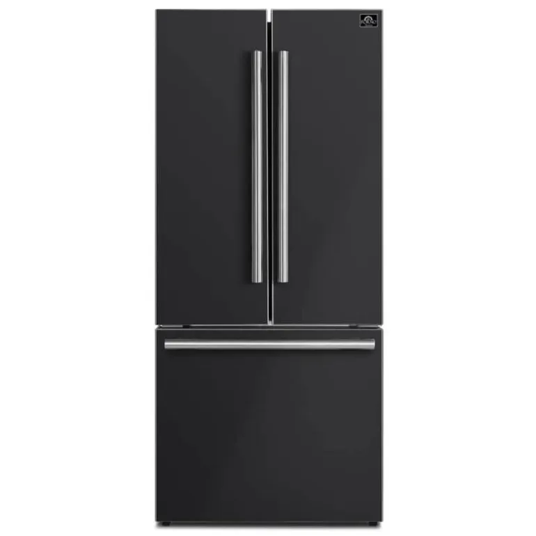 FORNO 17,5 Cu Ft 30 In Refrigerator Black Bottom Freezer, French door - FFFFD1974-31