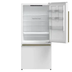 FORNO 17,5 Cu Ft 30 In Refrigerator White Bottom Freezer - FFFFD1785-31