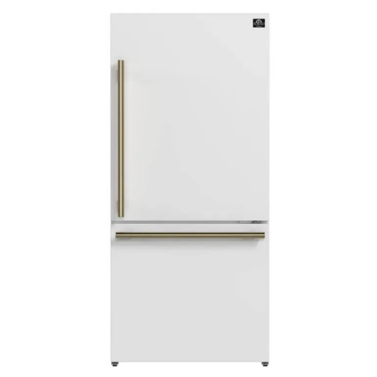 FORNO 17,5 Cu Ft 30 In Refrigerator White Bottom Freezer - FFFFD1785-31