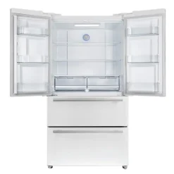 FORNO 19,2 Cu Ft 36 In Refrigerator White Bottom Freezer, French door - FFRBI1820-36