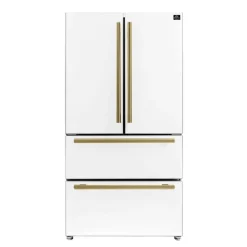 FORNO 19,2 Cu Ft 36 In Refrigerator White Bottom Freezer, French door - FFRBI1820-36
