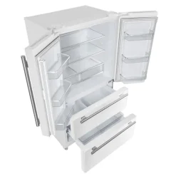 FORNO 19,2 Cu Ft 36 In Refrigerator White Bottom Freezer, French door - FFRBI1820-36