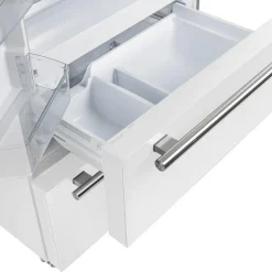 FORNO 19,2 Cu Ft 36 In Refrigerator White Bottom Freezer, French door - FFRBI1820-36