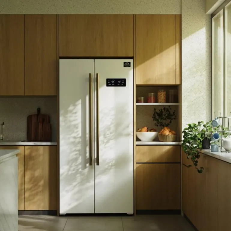 FORNO 15,6 Cu Ft 33 In Refrigerator White Side by side - FFRBI1805-33