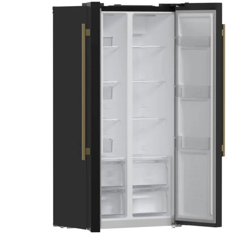 FORNO 15,6 Cu Ft 33 In Refrigerator Black Side by side - FFRBI1805-33