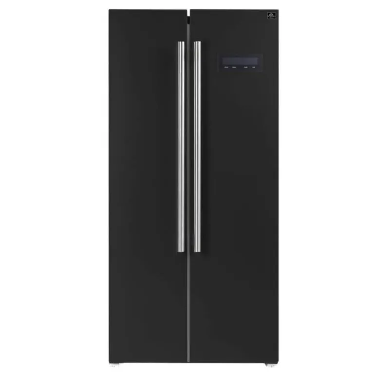 FORNO 15,6 Cu Ft 33 In Refrigerator Black Side by side - FFRBI1805-33