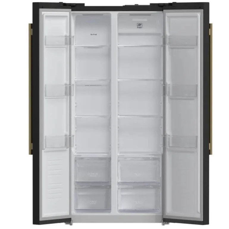 FORNO 15,6 Cu Ft 33 In Refrigerator Black Side by side - FFRBI1805-33