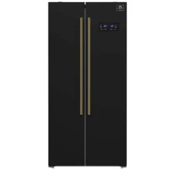 FORNO 15,6 Cu Ft 33 In Refrigerator Black Side by side - FFRBI1805-33
