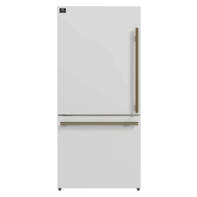 FORNO 17,2 Cu Ft 31 In Refrigerator White Bottom Freezer - FFFFD1786-31